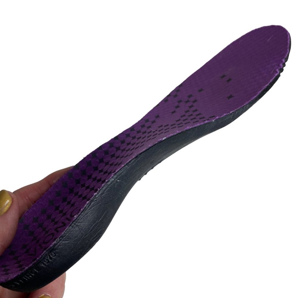Vionic purple lavender gray arch support orthotic orthaheel sneakers women's 8 - Picture 7 of 11